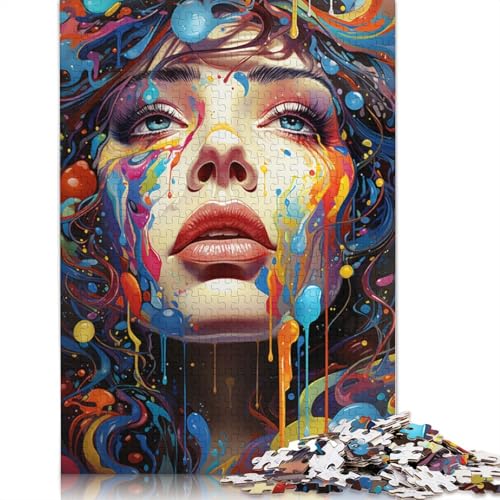 Puzzle, farbenfrohes psychedelisches Dornröschen-Puzzle, 1000 Teile, Erwachsenenpuzzle, Kartonpuzzle für Erwachsene und Kinder, Denkspiel, 38 x 26 cm von LiJianXXS