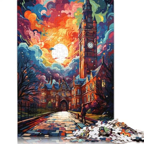 Puzzle 1000 Teile, College Dublin, Puzzle für Kinder, Holzpuzzle, pädagogisches Stressabbau-Spielzeug, Puzzle, 75 x 50 cm von LiJianXXS