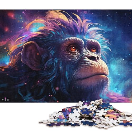 Puzzle 1000 Teile, Galaxie-AFFE, Puzzle für Karton, Lernspielzeug (Größe 38 * 26 cm) von LiJianXXS