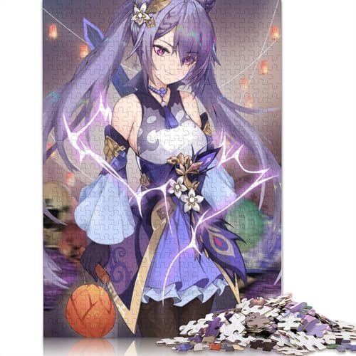 Puzzle 1000 Teile, Genshin Impact Puzzles für Erwachsene, Kartonpuzzles, Spielzeug-Wanddekoration (Größe 38 x 26 cm) von LiJianXXS