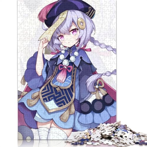 Puzzle 1000 Teile, Genshin Impact Qiqi Puzzles für Erwachsene, Kartonpuzzles, Spielzeug-Wanddekoration (Größe 38 x 26 cm) von LiJianXXS