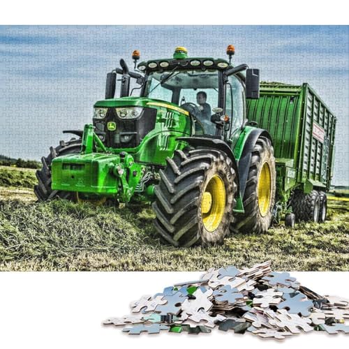 Puzzle 1000 Teile, Landwirtschaftliche Werkzeuge, Traktoren, Puzzle für Erwachsene, Kartonpuzzle, Puzzle – anspruchsvolles Spiel (Größe 38 * 26 cm) von LiJianXXS