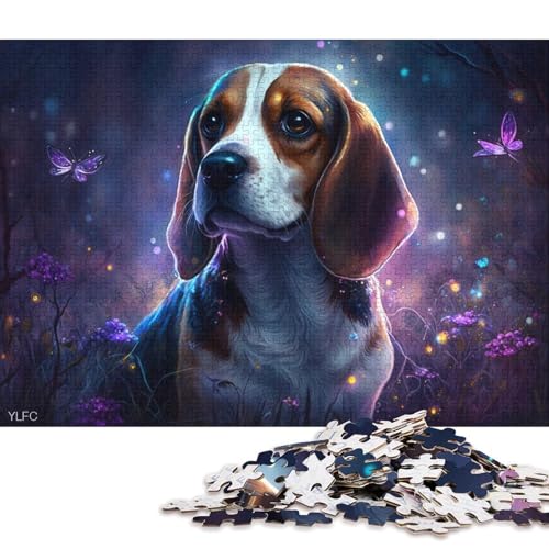 Puzzle 1000 Teile, Magic Beagle, Puzzle für Erwachsene, Holzpuzzle, Heimdekoration 75x50cm/1000 Teile von LiJianXXS