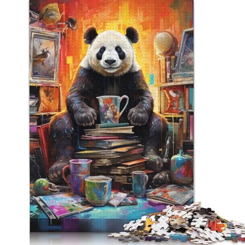 Puzzle 1000 Teile Kunst Tier Panda Puzzle Karton Puzzle Familienunterhaltungsspielzeug Größe: 38x26cm von LiJianXXS