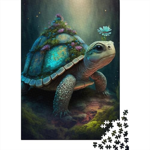 Puzzle 1000 Teile für Erwachsene, Art Turtle Puzzle für Kinder, 1000-teiliges Puzzle, Lernspiele, Größe: 75 x 50 cm von LiJianXXS