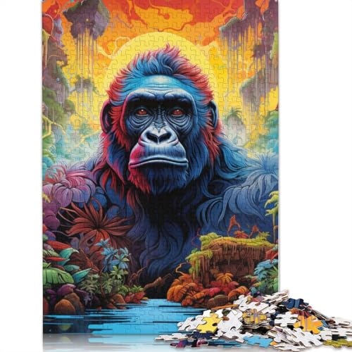 Puzzle 1000 Teile für Erwachsene, Farbkunst, Traktor-Puzzle für Erwachsene, Kartonpuzzle, schwierig und herausfordernd, Größe: 38 x 26 cm von LiJianXXS