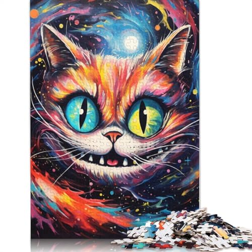 Puzzle 1000 Teile für Erwachsene, Kunst-Elch-Puzzle für Kinder, Holzpuzzle, gutes Geschenk für Erwachsene und Kinder, Größe: 75 x 50 cm von LiJianXXS