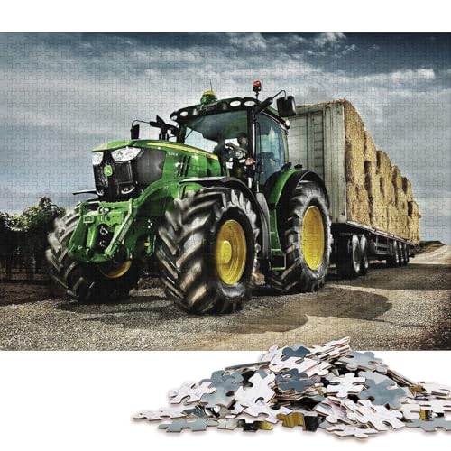 Puzzle 1000 Teile für Erwachsene, Landwirtschaftswerkzeuge, Traktoren, Puzzles für Erwachsene, Kartonpuzzles, Puzzles für Erwachsene, Lernspiel, Herausforderungsspielzeug (Größe 38 * 26 cm) von LiJianXXS