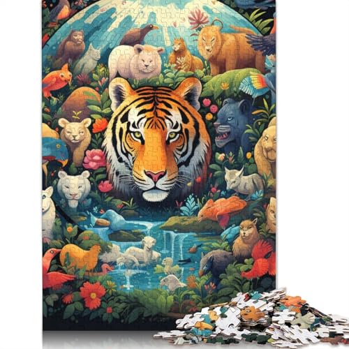 Puzzle 1000 Teile für Erwachsene, Tier-Elch-Puzzle, Puzzle für Erwachsene, Holzpuzzle, schwierig und herausfordernd, Größe: 75 x 50 cm von LiJianXXS