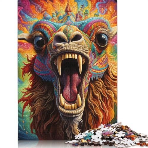 Puzzle 1000 Teile für Erwachsene, Tier-Füchse, Puzzle für Erwachsene, Karton-Puzzle, Lernspiel für Erwachsene und Kinder, Größe: 38 x 26 cm von LiJianXXS