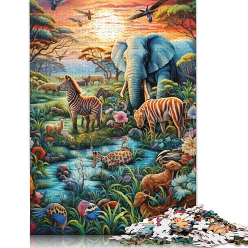 Puzzle 1000 Teile für Erwachsene, Tier-Spechte, Puzzle für Erwachsene, schwierig und herausfordernd, Holzpuzzle, Größe: 75 x 50 cm von LiJianXXS