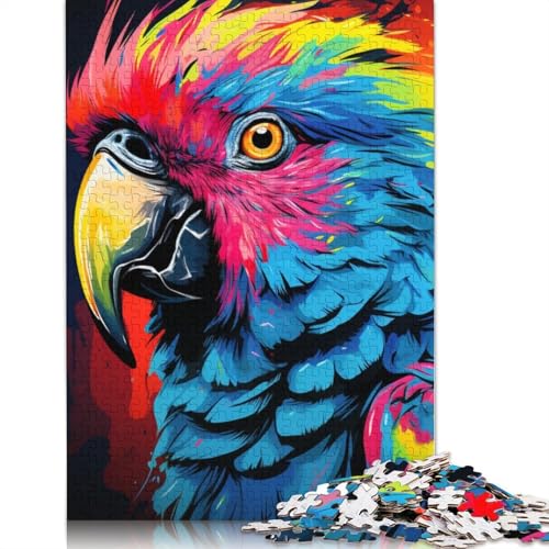 Puzzle 1000 Teile für Erwachsene, Tiere, Vögel, Papageien, Puzzle für Erwachsene, Kartonpuzzle, Lernspiel für Erwachsene und Kinder, Größe: 38 x 26 cm von LiJianXXS