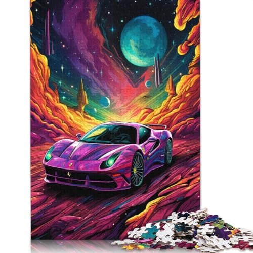 Puzzle 1000 Teile für Erwachsene Cooles Sportwagen-Puzzle für Erwachsene Holzpuzzle Interessantes Puzzle zur Stressreduzierung 75x50cm von LiJianXXS