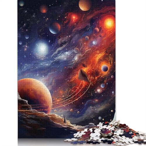 Puzzle 1000 Teile für Erwachsene Fantasielandschafts-Puzzle Holzpuzzle Familienunterhaltungsspielzeug Größe: 75 x 50 cm von LiJianXXS