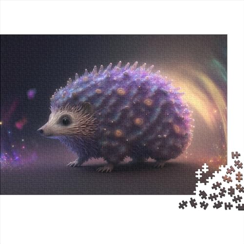 Puzzle 1000 Teile für Erwachsene Igel-Puzzle für Erwachsene Holzpuzzle Denksport-Puzzle für Erwachsene Größe 50x75cm von LiJianXXS