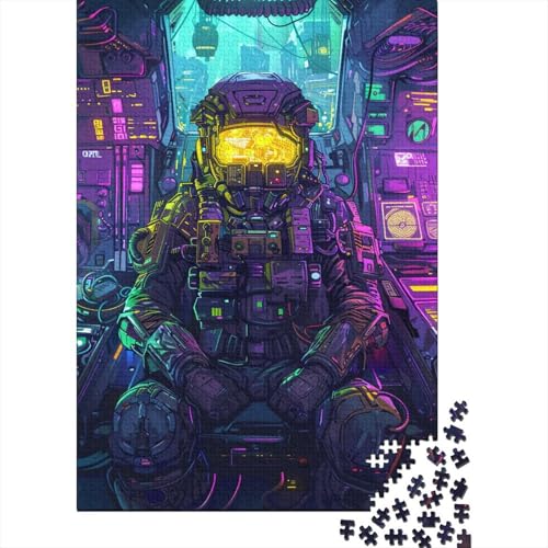 Puzzle 1000 Teile für Erwachsene | Traum-Astronauten-Puzzle | 1000-teiliges Puzzle für Kinder, Holzpuzzle, Lernspiele, Größe: 75 x 50 cm von LiJianXXS