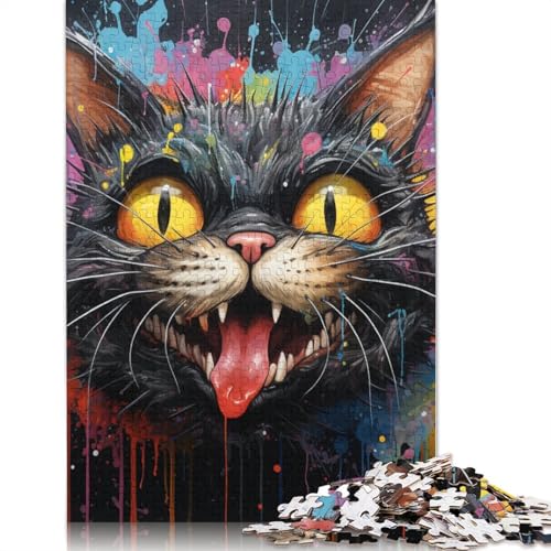 Puzzle 1000 Teile für Erwachsene und Kinder von Animals Cats Puzzle für Erwachsene Kartonpuzzle Lernspiel für Erwachsene und Kinder Größe: 38x26cm von LiJianXXS