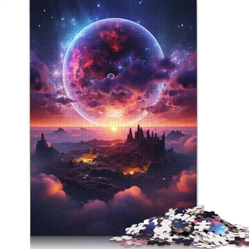 Puzzle 1000 Teile für Erwachsene und Kinder von Fantasy Landscape Puzzle für Erwachsene, Kartonpuzzle, Lernspiel für Erwachsene und Kinder, Größe: 38 x 26 cm von LiJianXXS