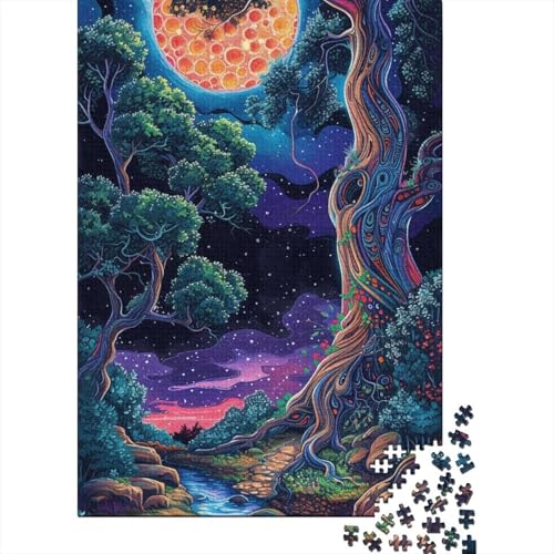 Puzzle Bunter Wasserfall 1000-teiliges Puzzle Geeignet für Erwachsene und Kinder ab 12 Jahren Holzpuzzle Lernspielzeug Größe: 75 x 50 cm von LiJianXXS