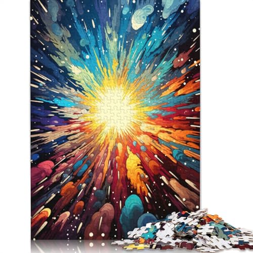 Puzzle Buntes Sternen-Weltraum-Puzzle 1000 Teile Erwachsenen-Puzzle Holzpuzzle für Erwachsene und Kinder Denkspiel 75x50cm von LiJianXXS