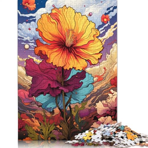 Puzzle Die farbenfrohe Psychedelia von Cistus 1000-teiliges Puzzle für Erwachsene, Holzpuzzle für Erwachsene und Kinder, Denkspiel, 75 x 50 cm von LiJianXXS