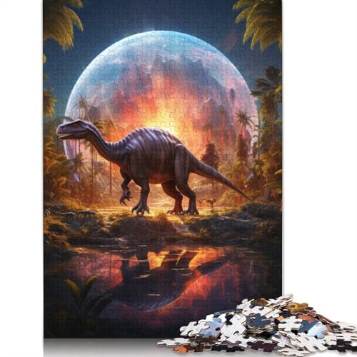 Puzzle Dinosaurierwelt, 1000 Teile, Puzzle für Erwachsene, Kartonpuzzle für Erwachsene und Kinder ab 12 Jahren, Spielzeug, Denkspiel, Größe: 38 x 26 cm von LiJianXXS