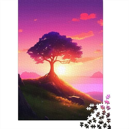 Puzzle Horizon Tree 1000-teiliges Puzzle Geeignet für Erwachsene und Kinder ab 12 Jahren Holzpuzzle Lernspielzeug Größe: 75 x 50 cm von LiJianXXS