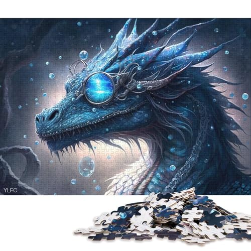 Puzzle Magic Machine Flying Dragon, 1000-teiliges Kartonpuzzle für Erwachsene und Kinder ab 12 Jahren, tolles Geschenk für Erwachsene 38x26cm/1000 Teile von LiJianXXS