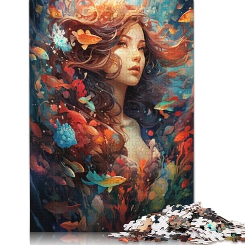 Puzzle-Malerei, Fantasiegöttin, Puzzle 1000 Teile, Erwachsenen-Puzzle, Kartonpuzzle für Erwachsene und Kinder, Denkspiel, 38 x 26 cm von LiJianXXS