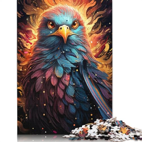 Puzzle Malerei Kunst Spatz Puzzle 1000 Teile Erwachsenenpuzzle Holzpuzzle für Erwachsene & Kinder Denkspiel 75x50cm von LiJianXXS