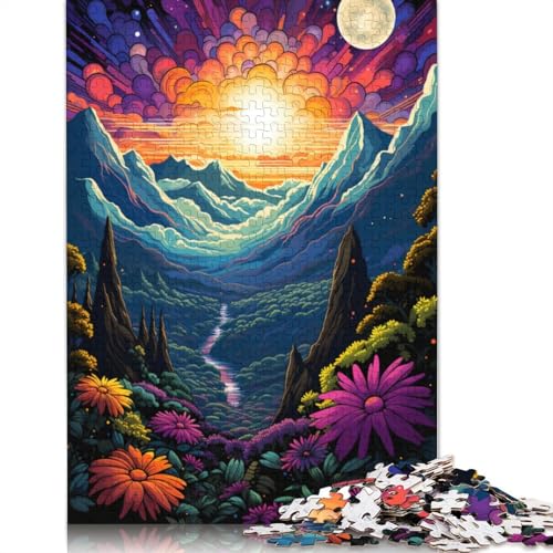 Puzzle Schöne Fantasielandschaft, Puzzle 1000 Teile, Erwachsenenpuzzle, Kartonpuzzle für Erwachsene und Kinder, Denkspiel, 38 x 26 cm von LiJianXXS