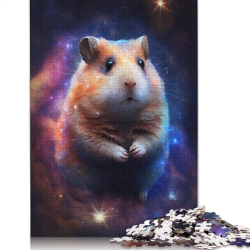 Puzzle Tierhamster 1000 Teile Puzzle Kartonpuzzle für Erwachsene Geschenke Entspannungspuzzle Spiele Größe: 38x26cm von LiJianXXS