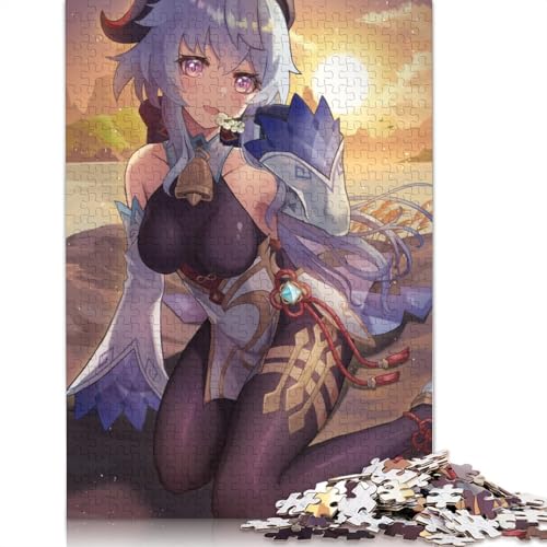 Puzzle für Erwachsene, 1000 Genshin Impact-Puzzles für Erwachsene, anspruchsvolles Kartonpuzzlespiel (Größe 38 x 26 cm) von LiJianXXS