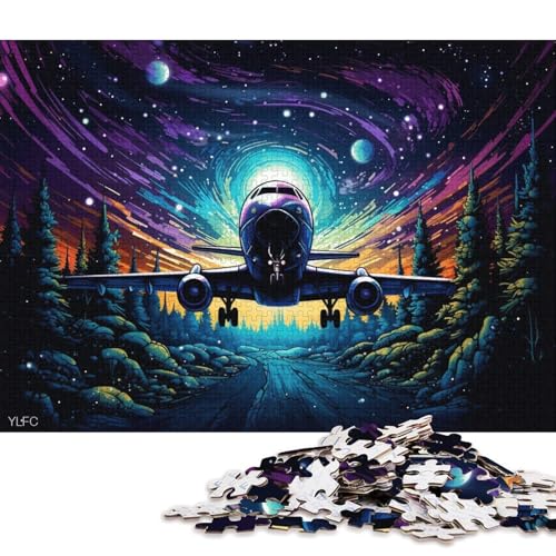 Puzzle für Erwachsene, 1000 Puzzle-Spielzeug, Flugzeuge im Weltraum, Puzzle für Erwachsene, Holzpuzzle, tolles Geschenk für Erwachsene 75x50cm/1000 Teile von LiJianXXS