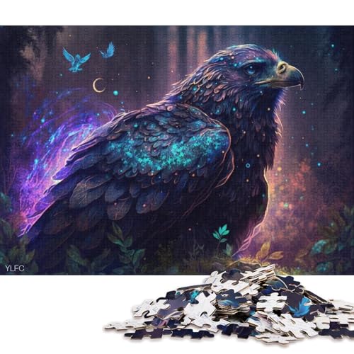 Puzzle für Erwachsene, 1000 Puzzle-Spielzeug, Magic Eagle, Puzzle für Erwachsene, Holzpuzzle, herausfordernd, Aber unterhaltsam und humorvoll 75x50cm/1000 Teile von LiJianXXS