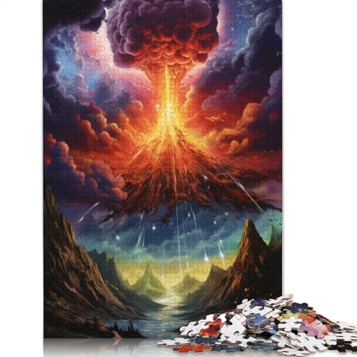 Puzzle für Erwachsene, 1000 Puzzle-Spielzeug, Vulkanausbrüche, Puzzle für Erwachsene, Kartonpuzzle, anspruchsvolles Spiel, 38 x 26 cm von LiJianXXS