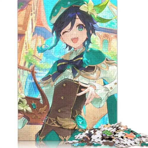 Puzzle für Erwachsene, 1000 Puzzle-Spielzeuge, Genshin Impact-Puzzle für Kinder, Kartonpuzzle, Heimdekoration (Größe 38 x 26 cm) von LiJianXXS