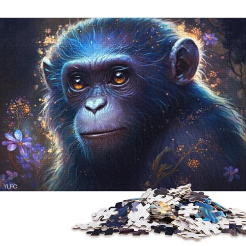 Puzzle für Erwachsene, 1000 Teile, Dschungel-Magie-AFFE, Puzzle für Erwachsene, Holzpuzzle, Spielzeug, Wanddekoration 75x50cm/1000 Teile von LiJianXXS