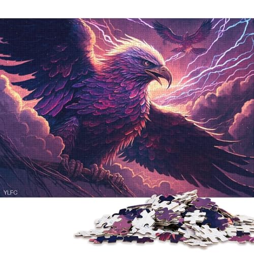 Puzzle für Erwachsene, 1000 Teile, Fantasy Art Eagle, Puzzle für Erwachsene, Puzzle aus Pappe, Spielzeug, Wanddekoration 38x26cm/1000 Teile von LiJianXXS