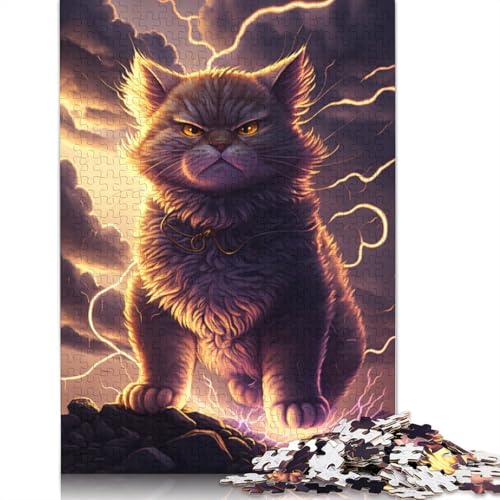 Puzzle für Erwachsene, 1000 Teile, Fantasy-Garfield-Katze, Puzzle für Erwachsene, Holzpuzzle, Puzzle für Erwachsene, Lernspiel, Herausforderungsspielzeug, Größe: 75 x 50 cm von LiJianXXS