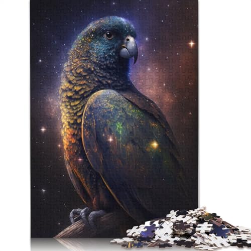 Puzzle für Erwachsene, 1000 Teile, Galaxie-Papagei, Puzzle für Erwachsene, Papppuzzle, Lernspielzeug, Größe: 38 x 26 cm von LiJianXXS