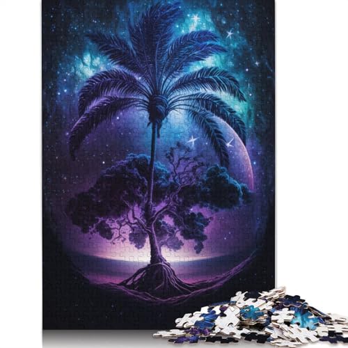 Puzzle für Erwachsene, 1000 Teile, Galaxy Art Beach Puzzle, Geschenk, Kartonpuzzle, tolles Geschenk für Erwachsene (Größe 38 x 26 cm) von LiJianXXS