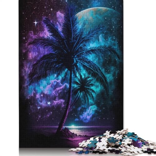 Puzzle für Erwachsene, 1000 Teile, Galaxy Art Beach-Puzzle für Kinder, Holzpuzzle, gutes Geschenk für Erwachsene und Kinder (Größe 75 x 50 cm) von LiJianXXS