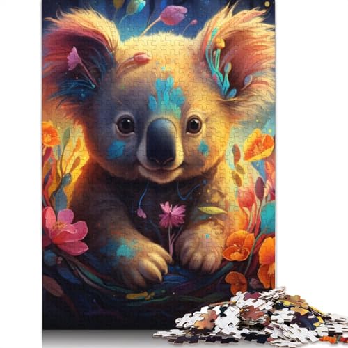 Puzzle für Erwachsene, 1000 Teile, Kunst-Koalas-Puzzle für Erwachsene, Karton-Puzzle, Heimdekoration, Größe: 38 x 26 cm von LiJianXXS