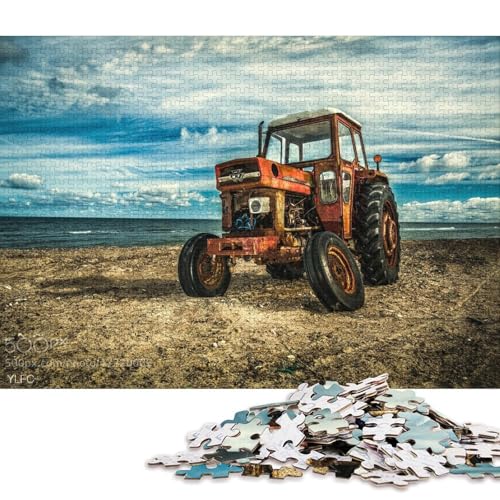 Puzzle für Erwachsene, 1000 Teile, Landwirtschaftswerkzeuge, Traktoren, Puzzle für Erwachsene, Holzpuzzle, Lernspielzeug (Größe 75 * 50 cm) von LiJianXXS