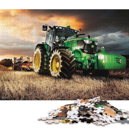 Puzzle für Erwachsene, 1000 Teile, Landwirtschaftswerkzeuge, Traktoren, Puzzle für Erwachsene, Holzpuzzle, Lernspielzeug (Größe 75 * 50 cm) von LiJianXXS