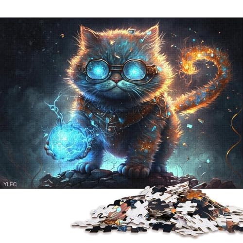 Puzzle für Erwachsene, 1000 Teile, Magic Art Garfield, Puzzle für Erwachsene, Holzpuzzle, Spielzeug, Wanddekoration 75x50cm/1000 Teile von LiJianXXS