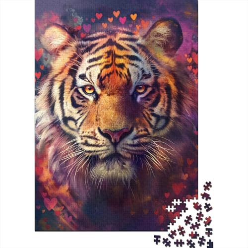 Puzzle für Erwachsene, 1000 Teile, Traumtiger-Puzzle, Holzpuzzle für Erwachsene, Jugendliche und Kinder, herausforderndes Spielzeug, Größe: 75 x 50 cm von LiJianXXS