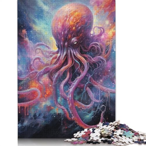 Puzzle für Erwachsene, 1000 Teile, farbenfrohes Blauwal-Puzzle für Erwachsene, Kartonpuzzle, anspruchsvolles Spiel, Größe: 38 x 26 cm von LiJianXXS