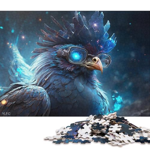 Puzzle für Erwachsene, 1000 Teile, magischer Hahn-Krieger, Puzzle für Erwachsene, Puzzle aus Pappe, Spielzeug, Wanddekoration 38x26cm/1000 Teile von LiJianXXS